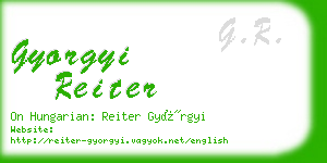 gyorgyi reiter business card